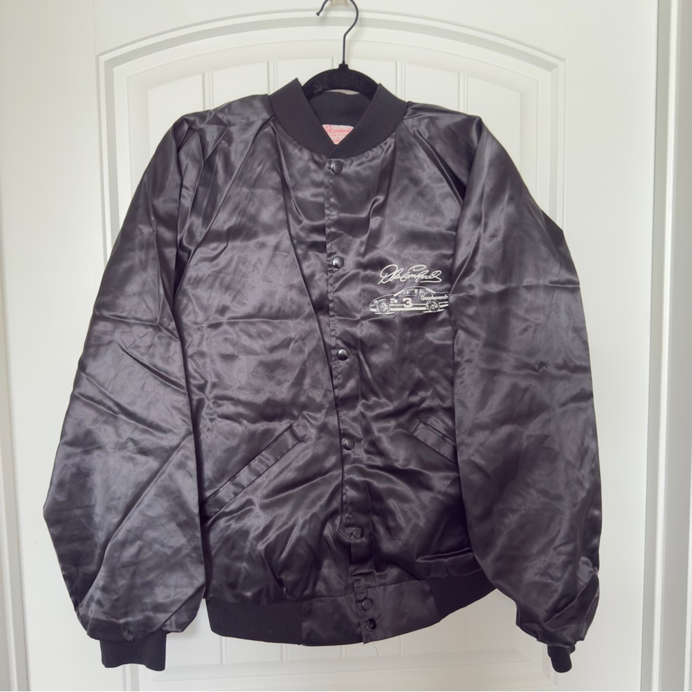 Vintage Dale Earnhardt‎ 1993 Winstop Cup Champion Black Satin Bomber Jacket